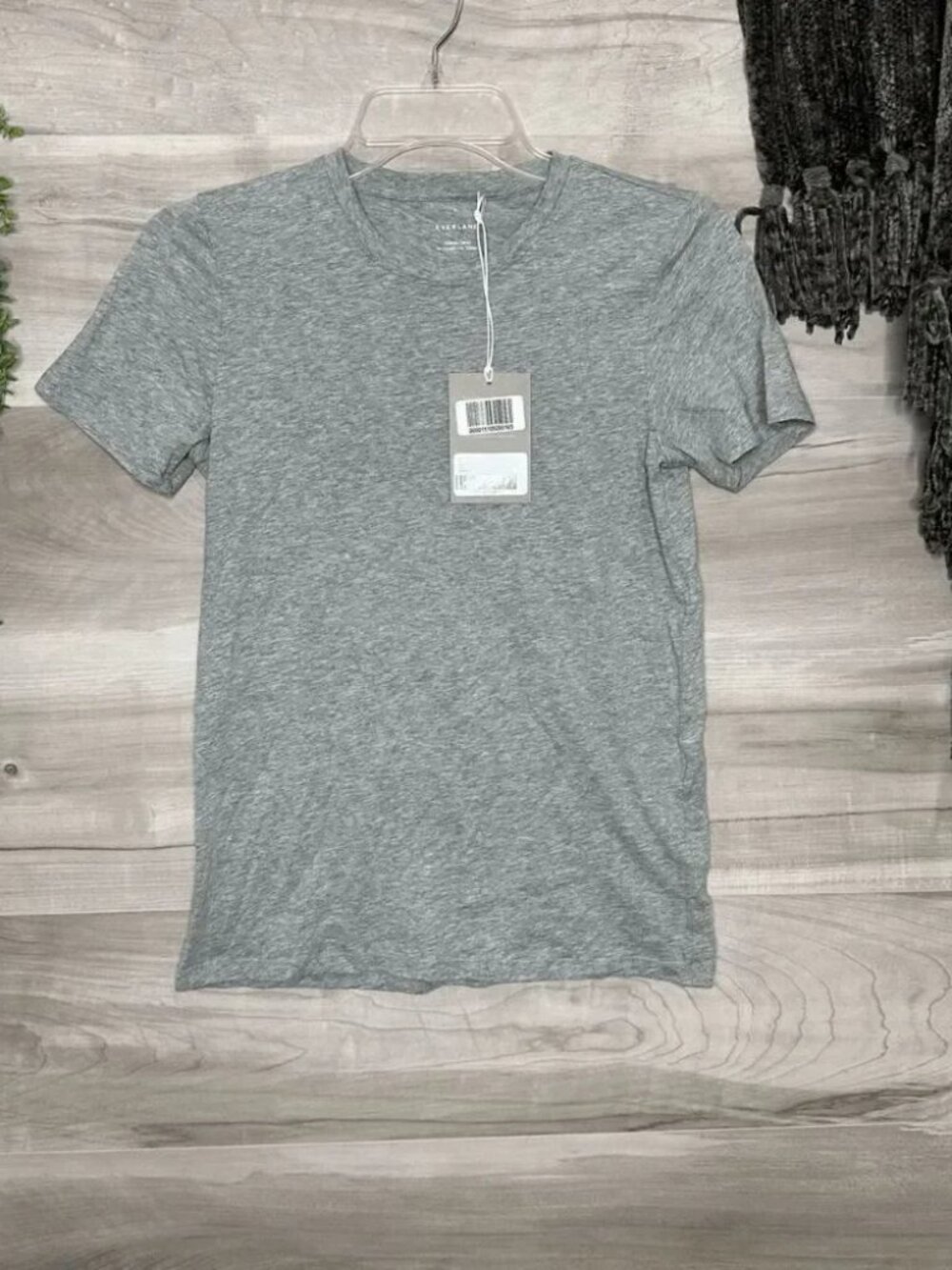 Everlane Womens Heathered Gray Organic Cotton Tee Shirt Size Small - Picture 6 of 8